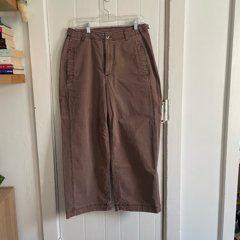Old Navy Brown Wide Leg Chinos